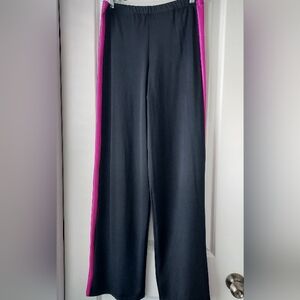 Adult Dance Jazz Tap Pants Costume  Georgie Girl Black Pink Stripe Theater Large